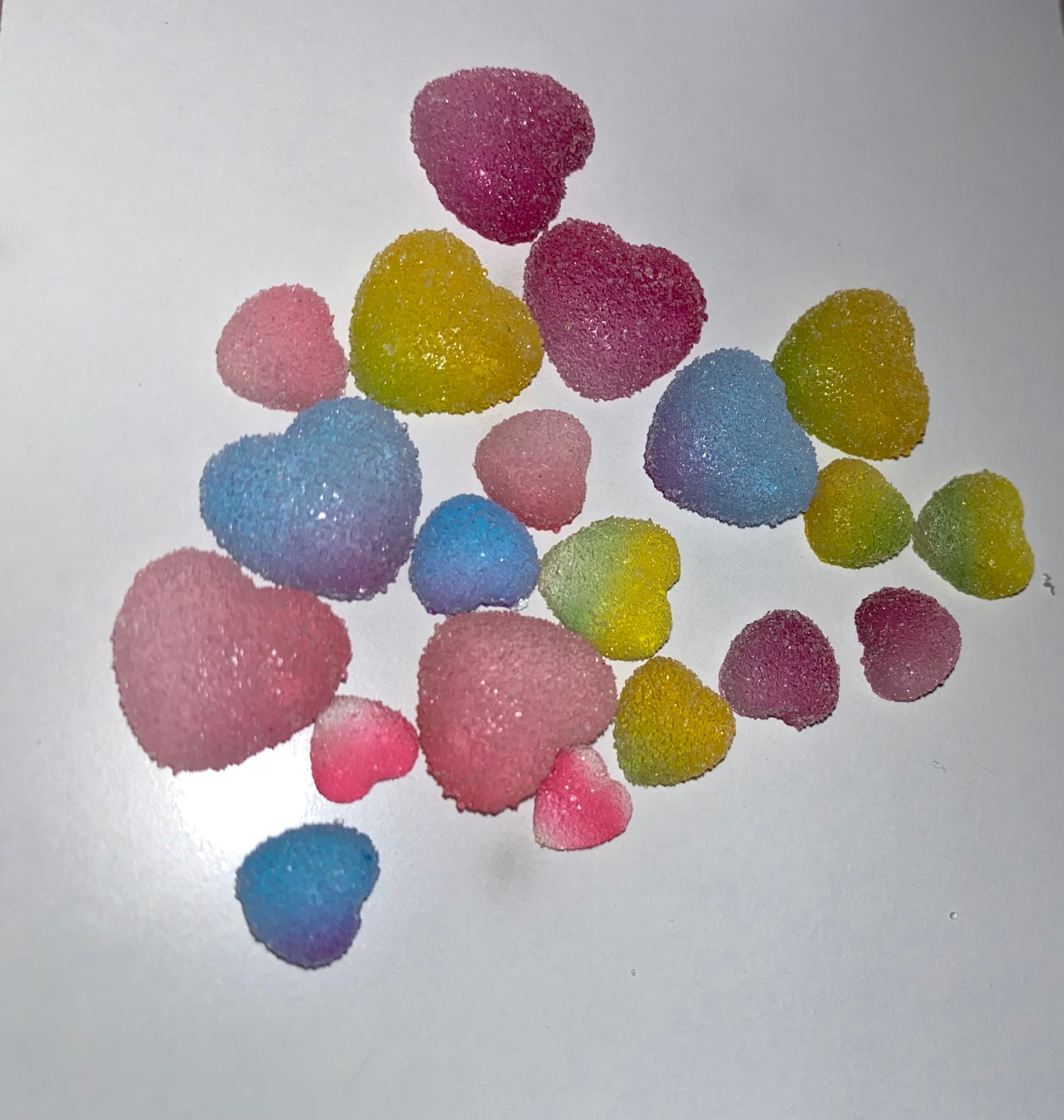 3D Gummy Hearts 🧡💜💕- Multicolor – qluxnailsalon